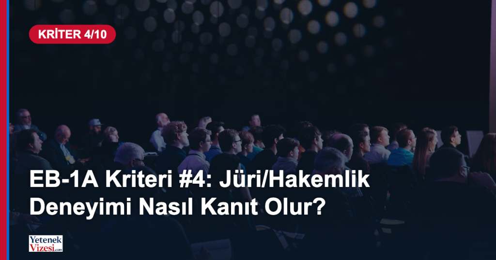 Konferans panel tartışması - EB-1A jüri değerlendirme kriteri