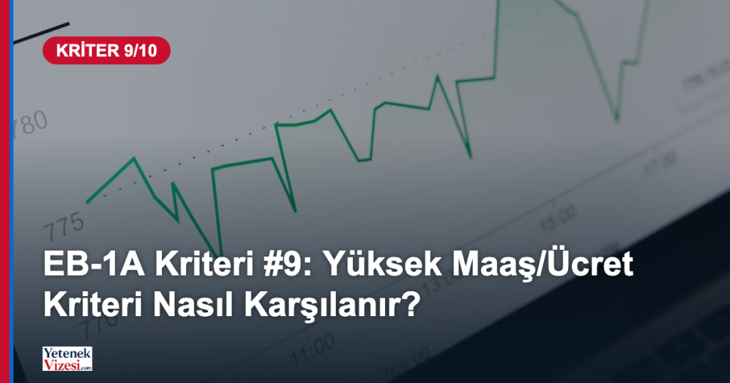 Finans büyüme grafiği - EB-1A yüksek maaş ücret kriteri